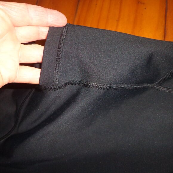 90° DEGREE BY REFLEX Leggings L Black Side Pockets Stretchy Surge Stitching - Picture 5 of 15